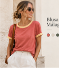 Modelo con Blusa Málaga