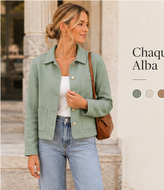 Modelo con Chaqueta Alba